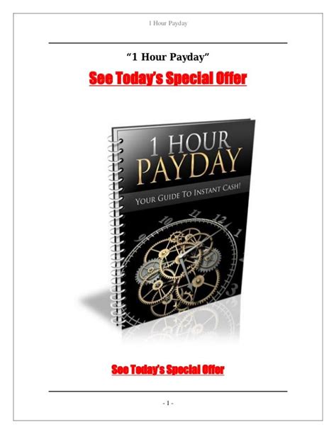 Cash Instantly Pay Day In An Hour